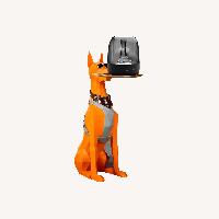 Large Nordic Dog Figurine 