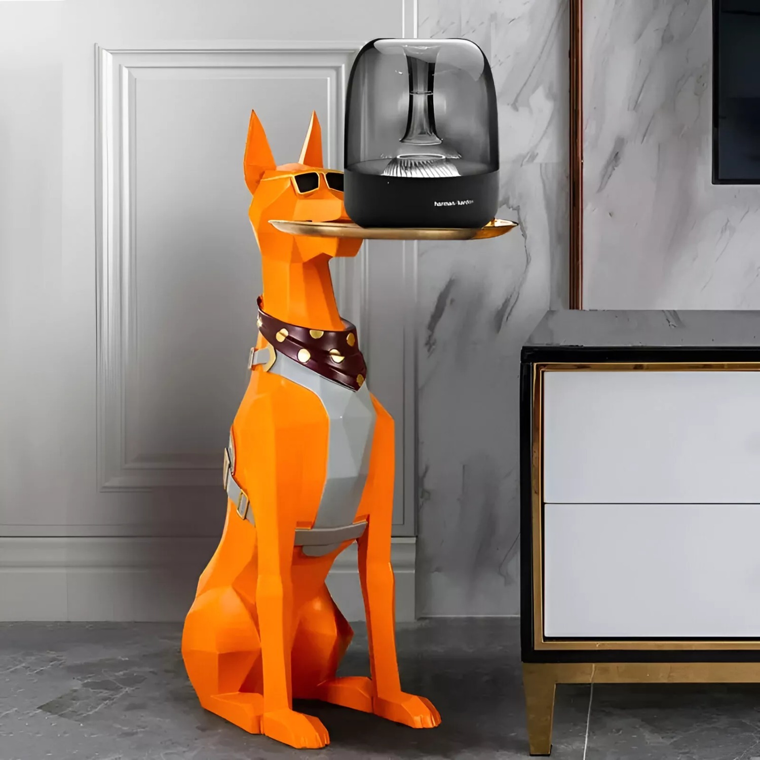 Large Nordic Dog Figurine - image-1