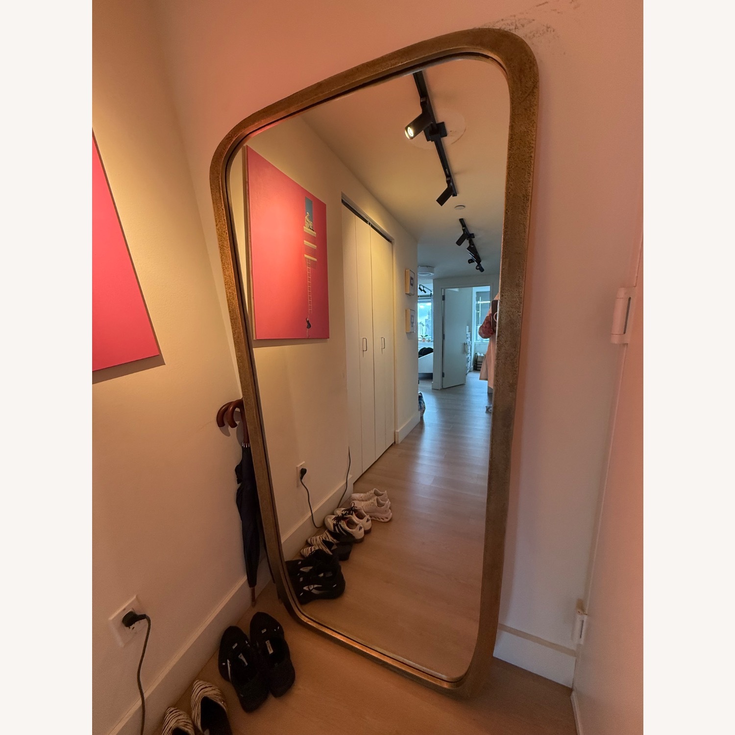 CB2 Ponder Brass Full-Length Floor Mirror 36''x72'' - image-2