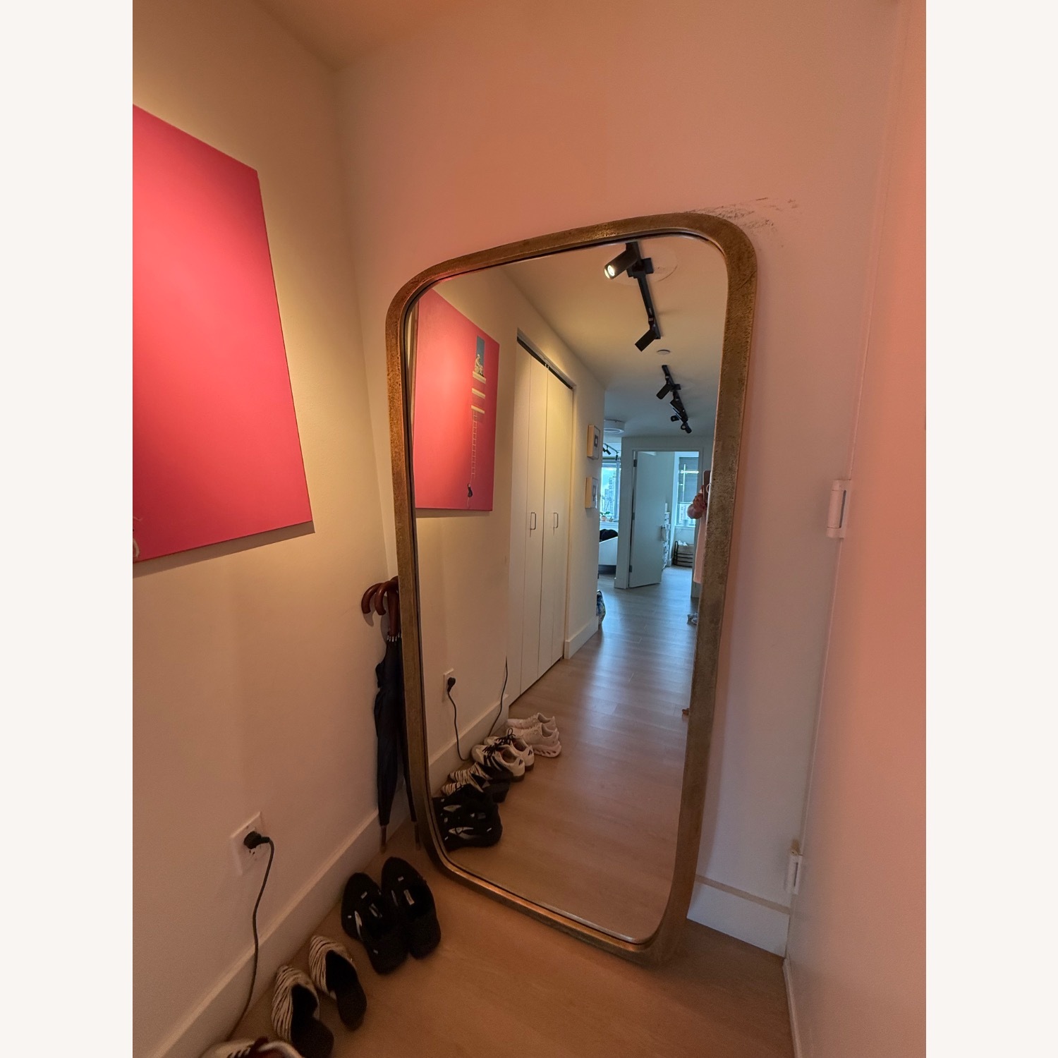 CB2 Ponder Brass Full-Length Floor Mirror 36''x72'' - image-4