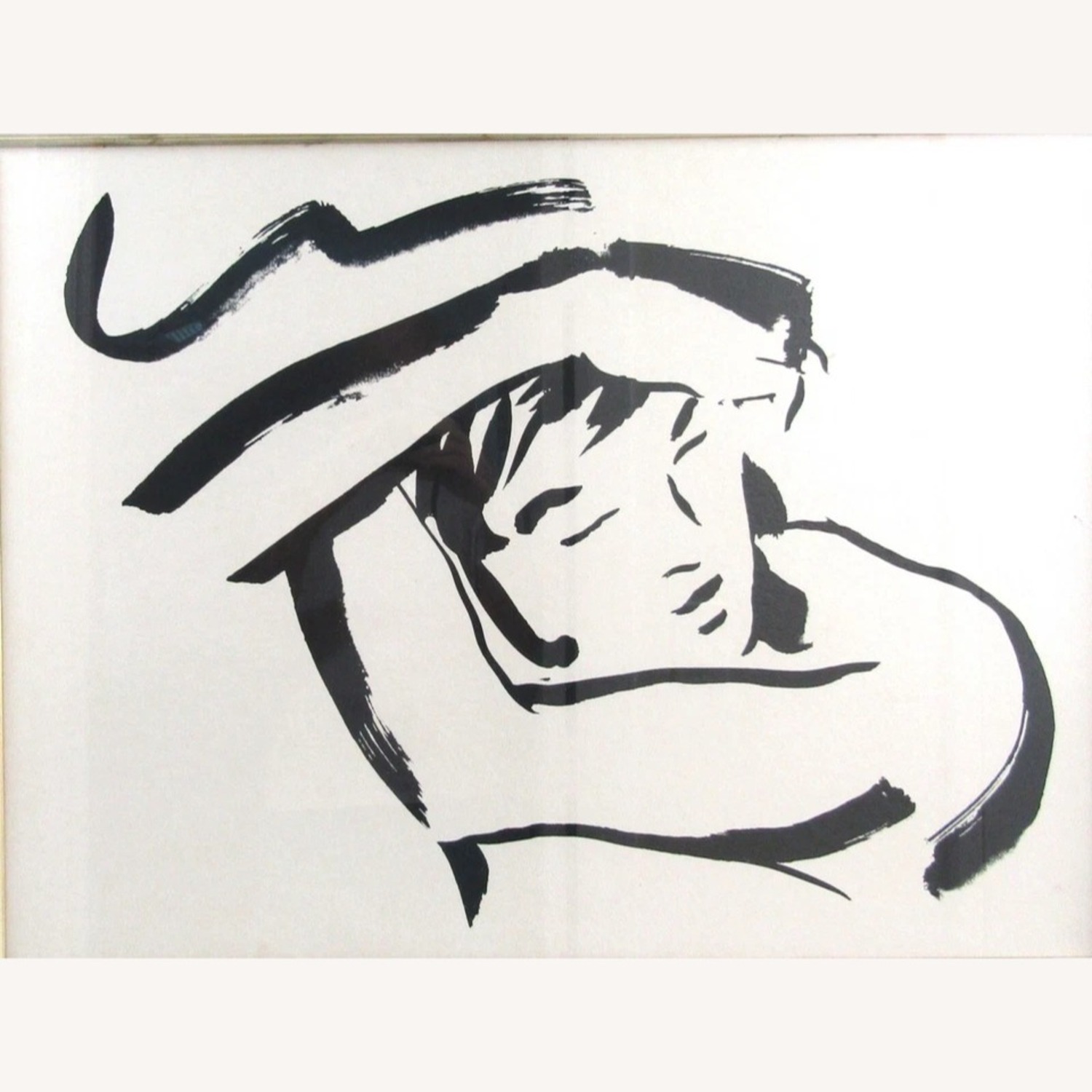 Jay Spectre Brushstroke Ink Drawing of Woman - image-3