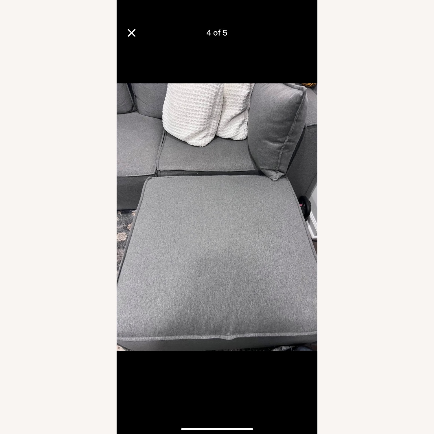 Loris Chenille 5-pc. Pit Sectional with Cocktail Ottoman - image-2