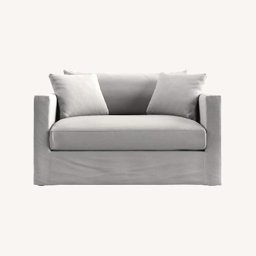 Used Crate & Barrel Willow II Slipcovered Chair and a Half for sale on AptDeco