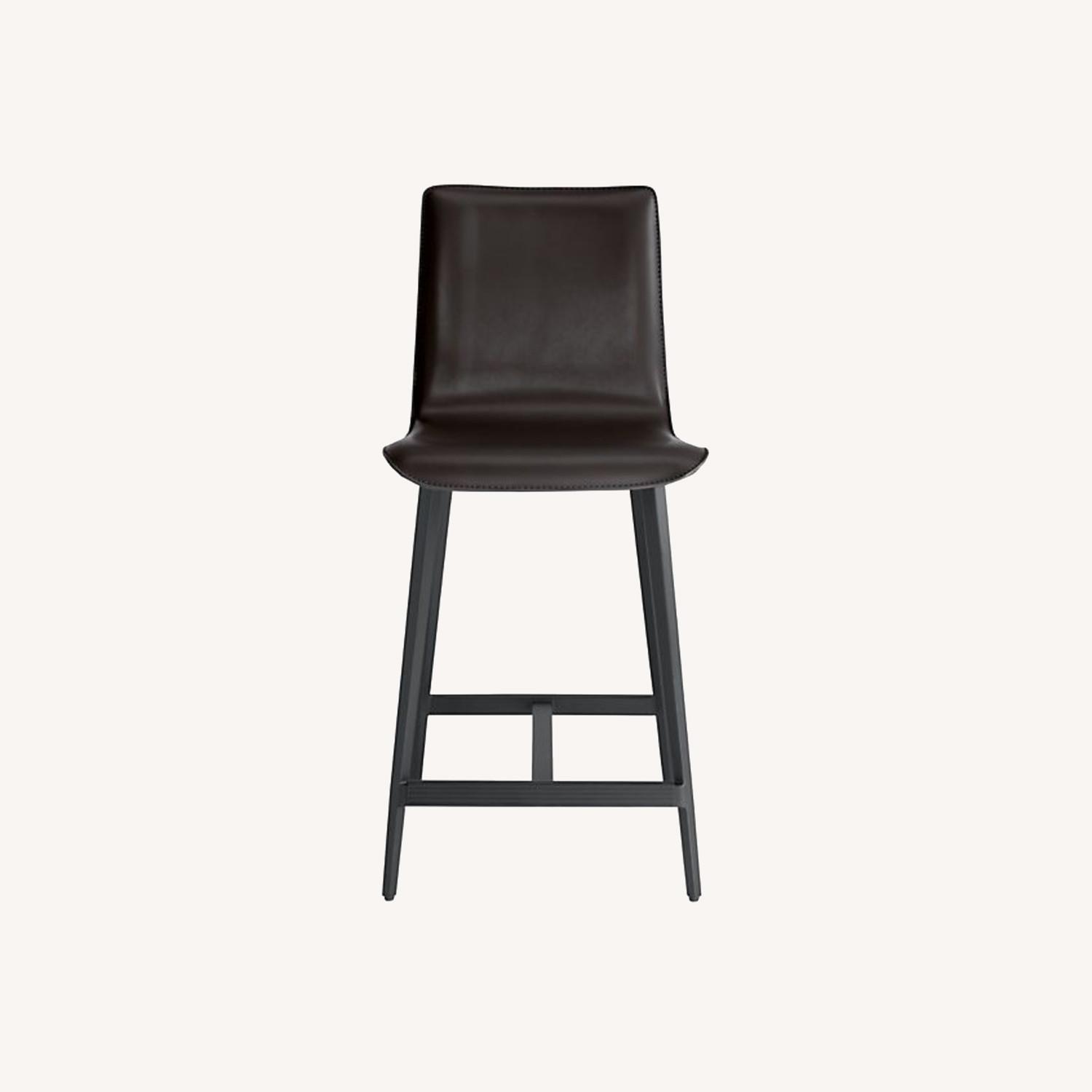 Hirsch Leather Counter Stools - image-0