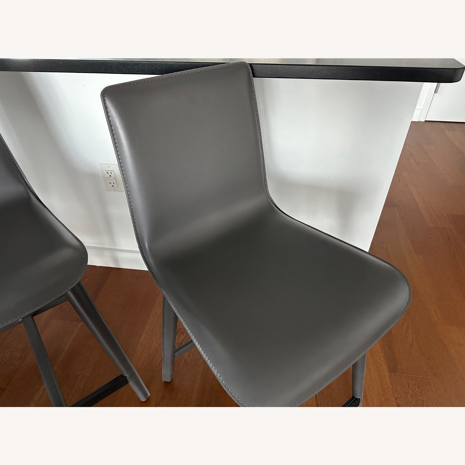 Hirsch Leather Counter Stools - image-3