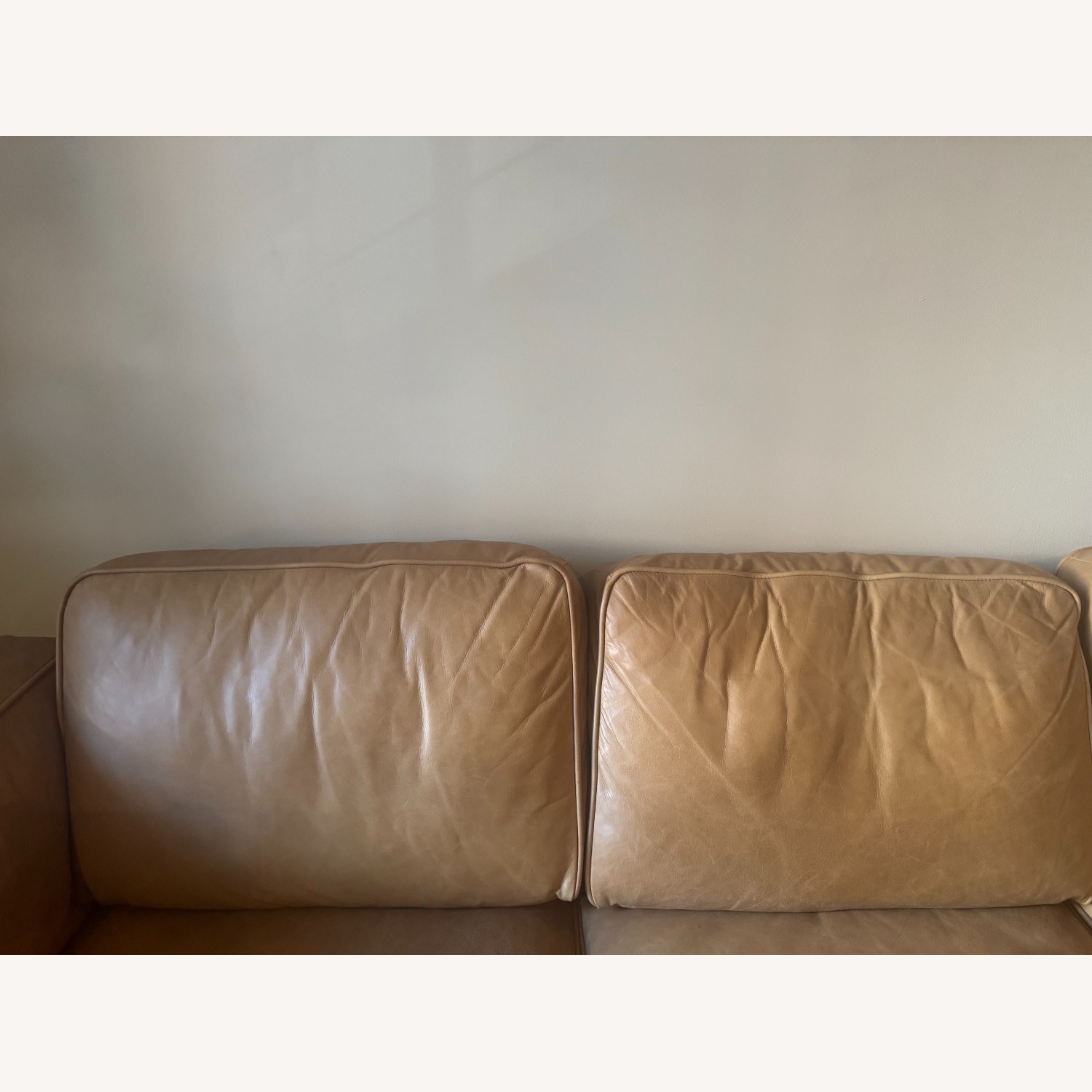 West Elm Zander Leather Sofa (90") - image-8