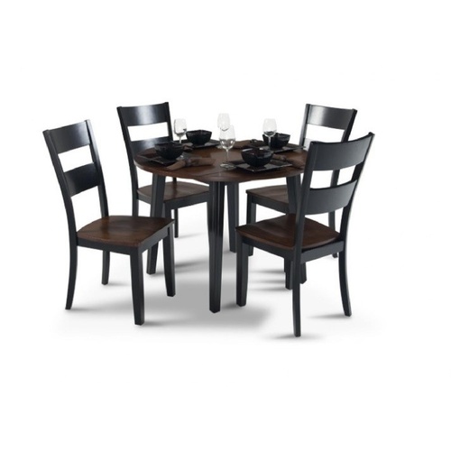 Used Bob's Blake Round Extendable Dining Table Set for sale on AptDeco