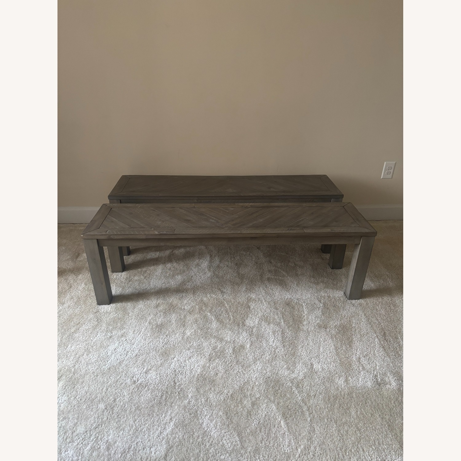 Acacia Wood Full Dinner Table Set - image-6