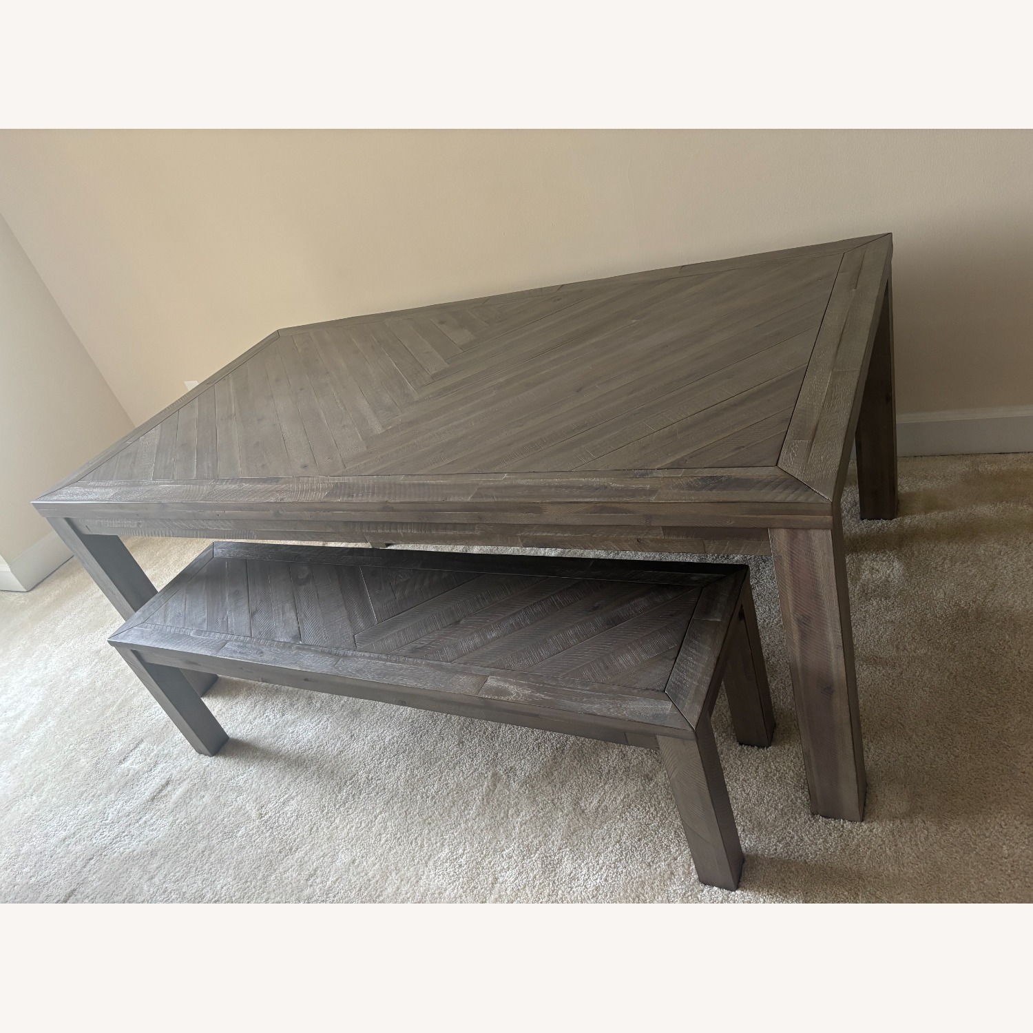 Acacia Wood Full Dinner Table Set - image-2