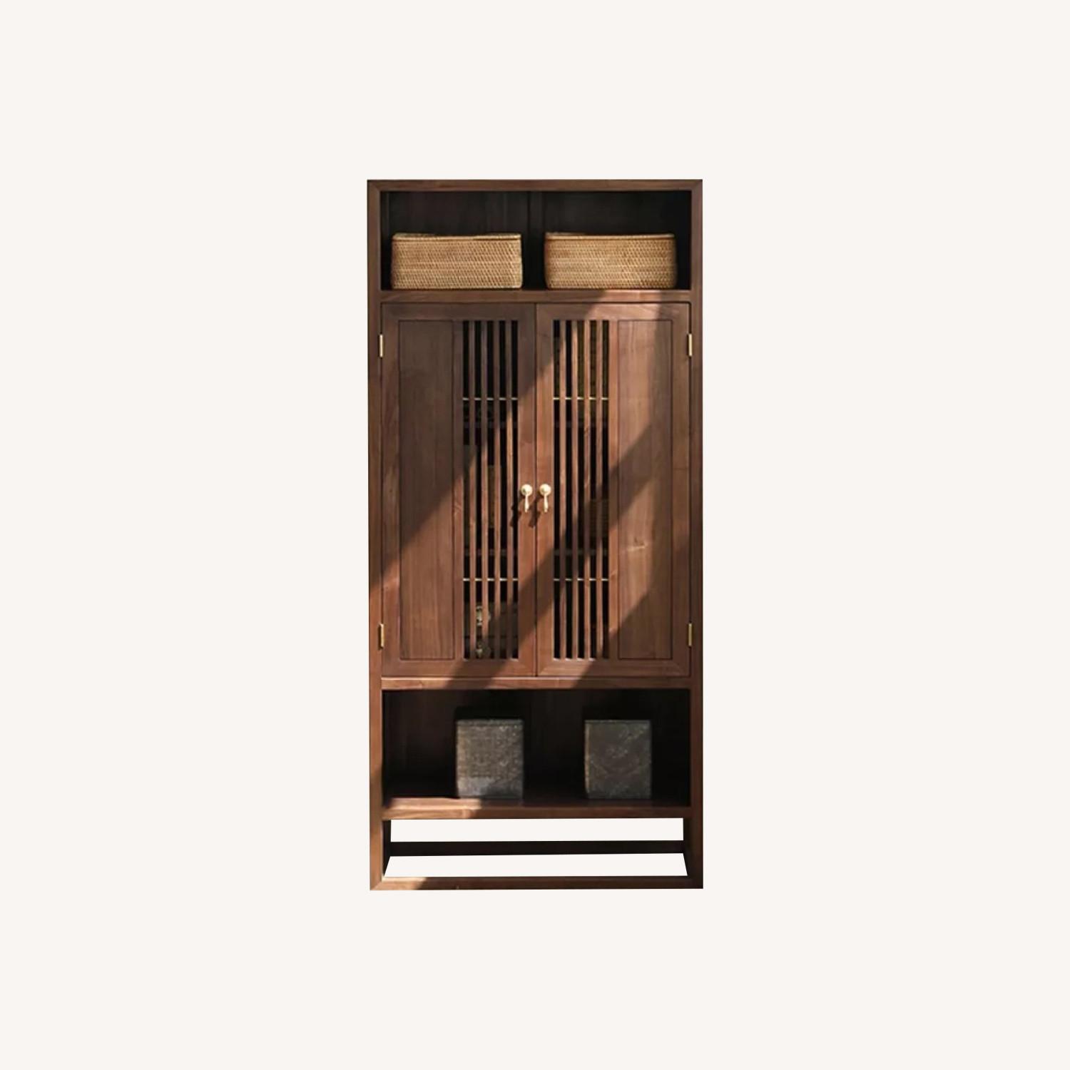 Elegant Solid Wood Wine & TV Cabinet - image-0