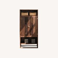 Elegant Solid Wood Wine & TV Cabinet