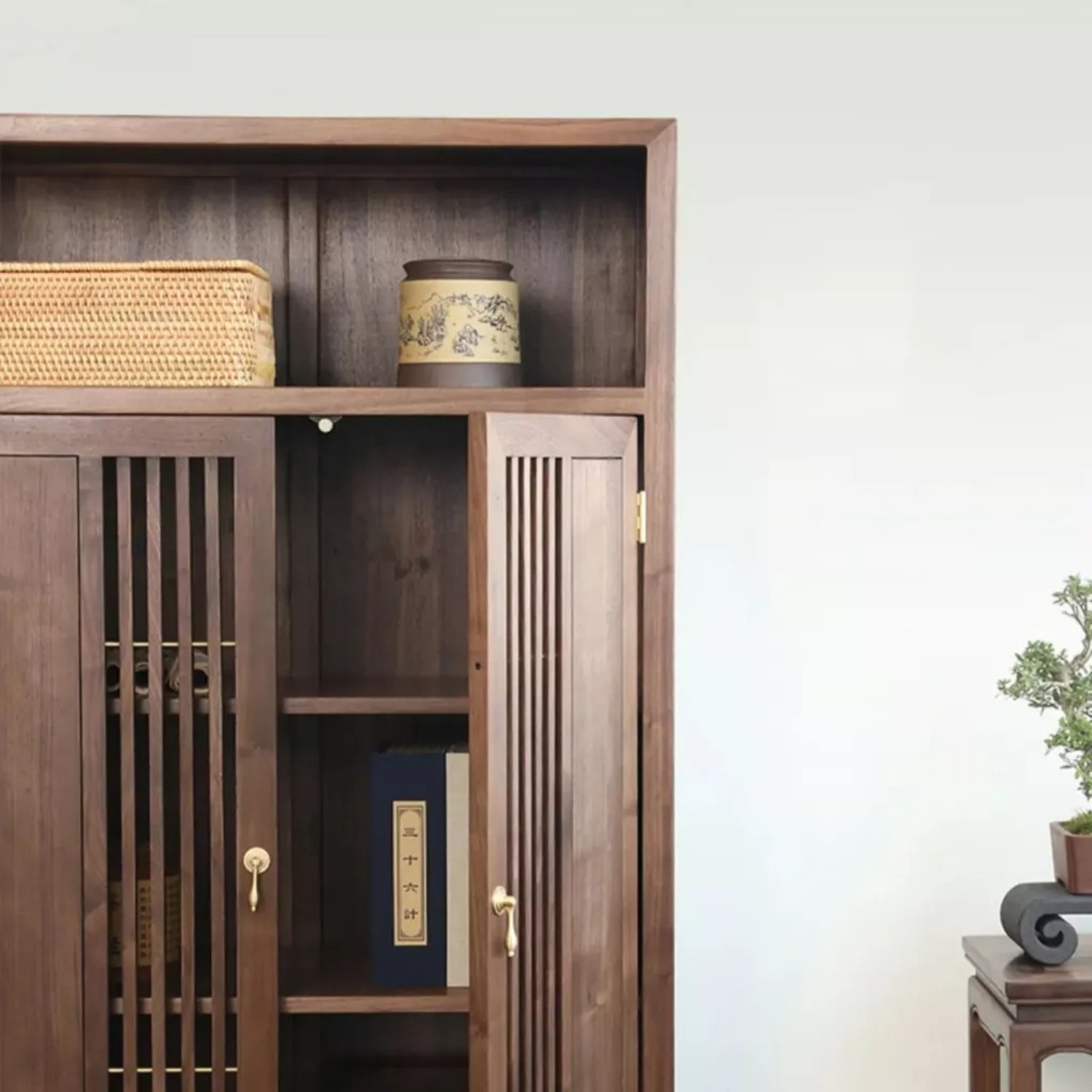 Elegant Solid Wood Wine & TV Cabinet - image-5