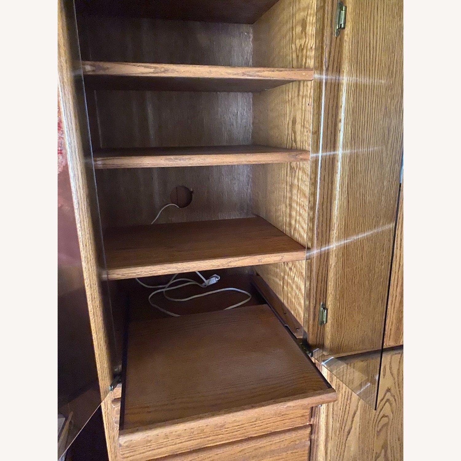 Custom Built Oak Media Cabinet - image-4