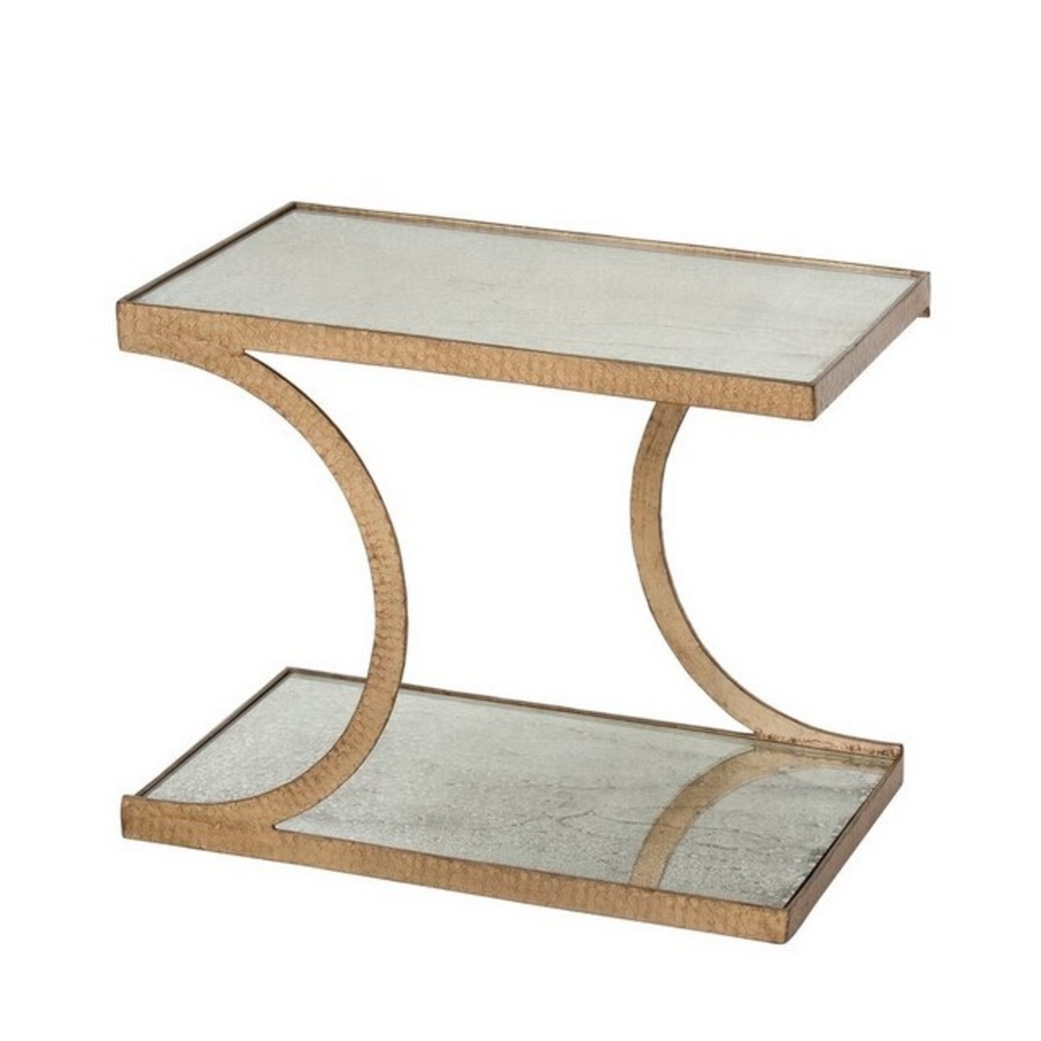 Modern Mirrored Metallic Side Table - image-4