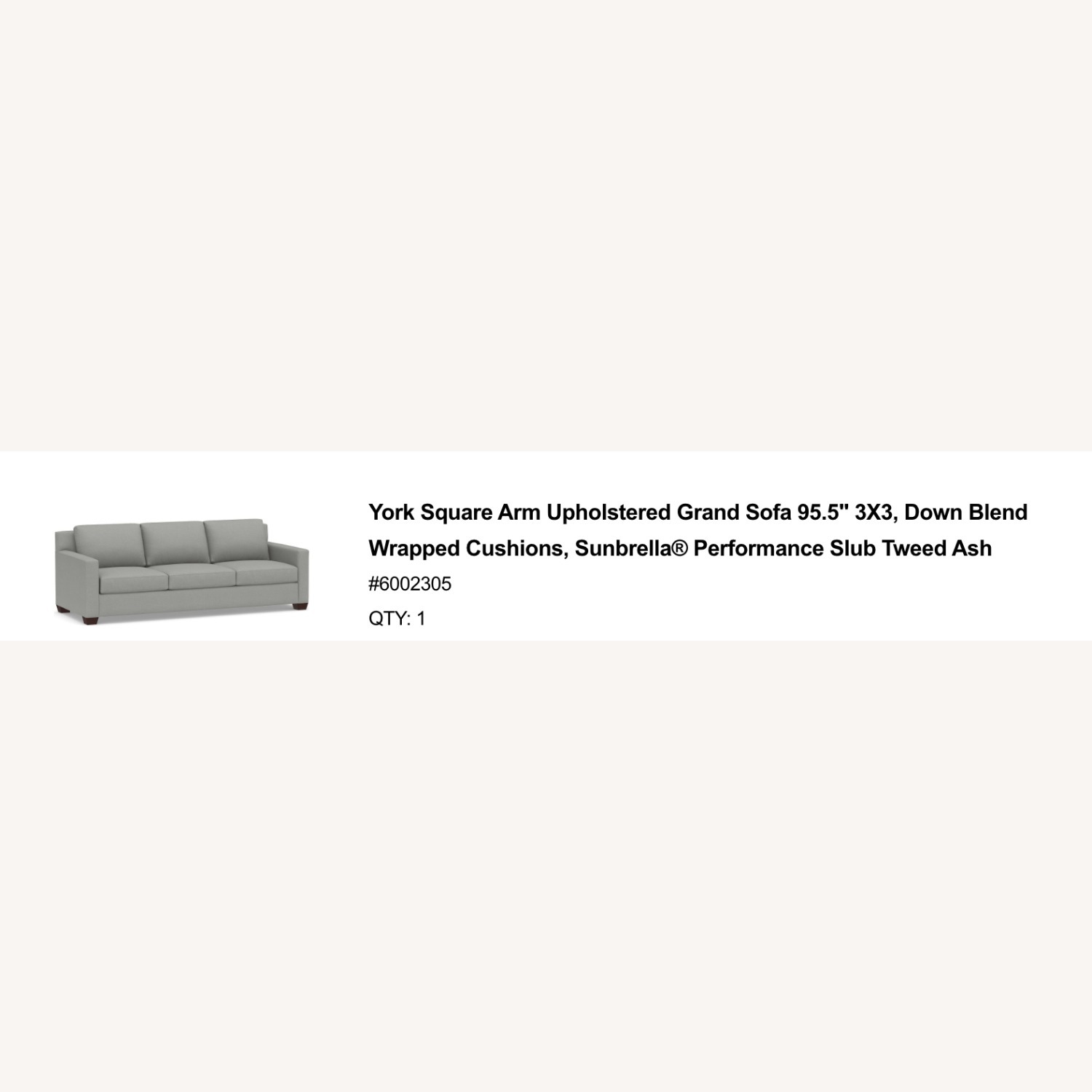 Pottery Barn York Couch - image-1