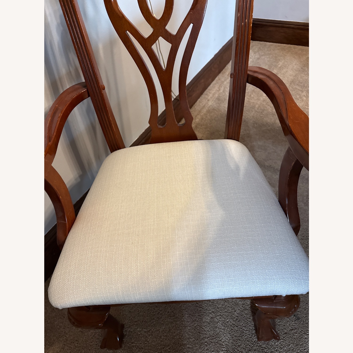 Cherry Finish Dining Room Set with 6 Chairs - image-2