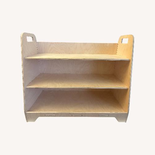 Used Montessori Wooden Toy Shelf for sale on AptDeco