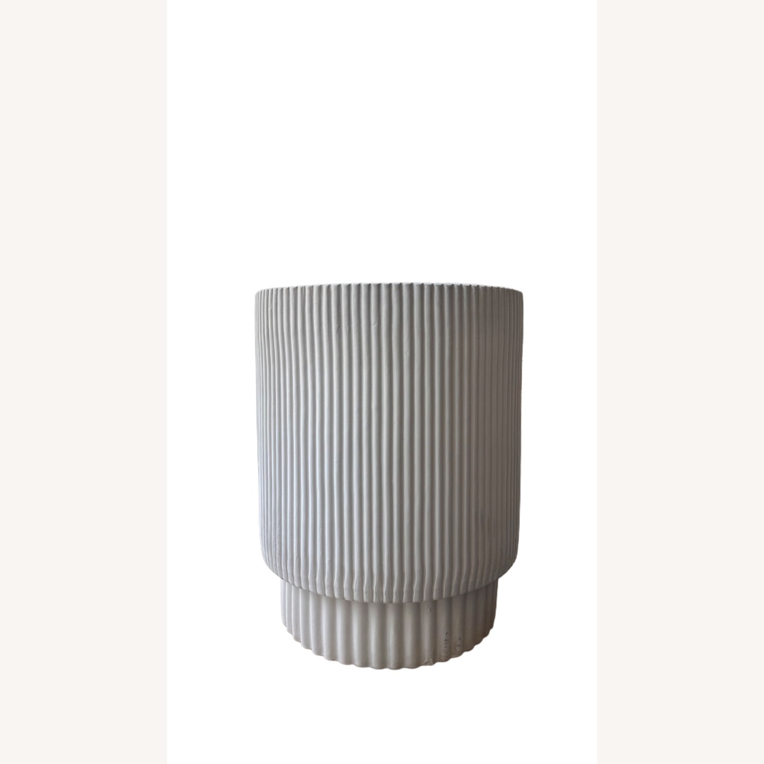 West Elm Fluted Ceramic Side Table - image-2