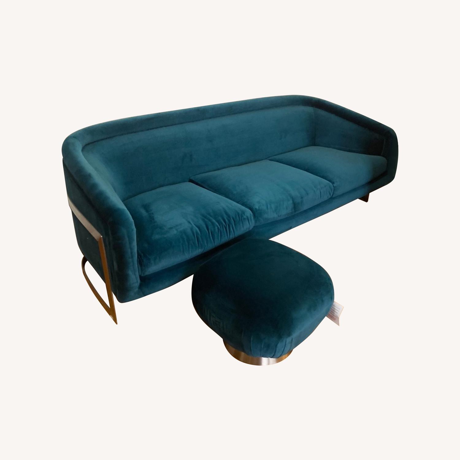 Jonathan Adler Bacharach Sofa + Ottoman - image-0