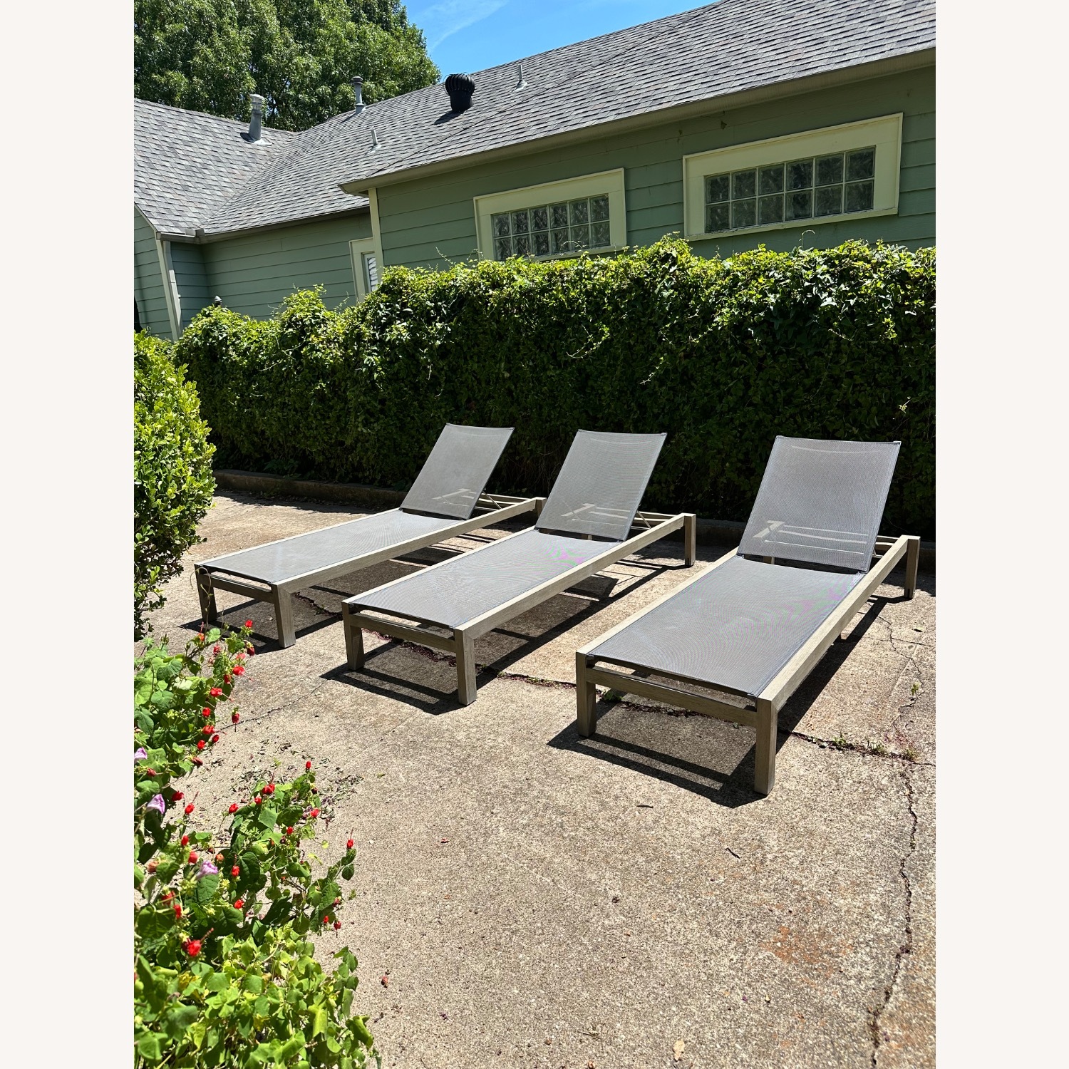 Restoration Hardware Aegean Outdoor Lounge One Left - image-5