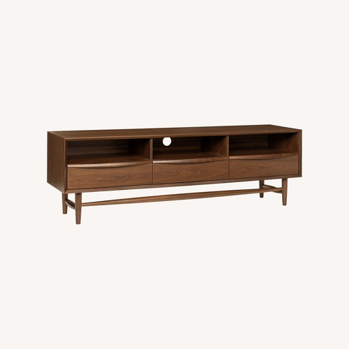 Used Article Lenia Walnut 63" Media Unit for sale on AptDeco