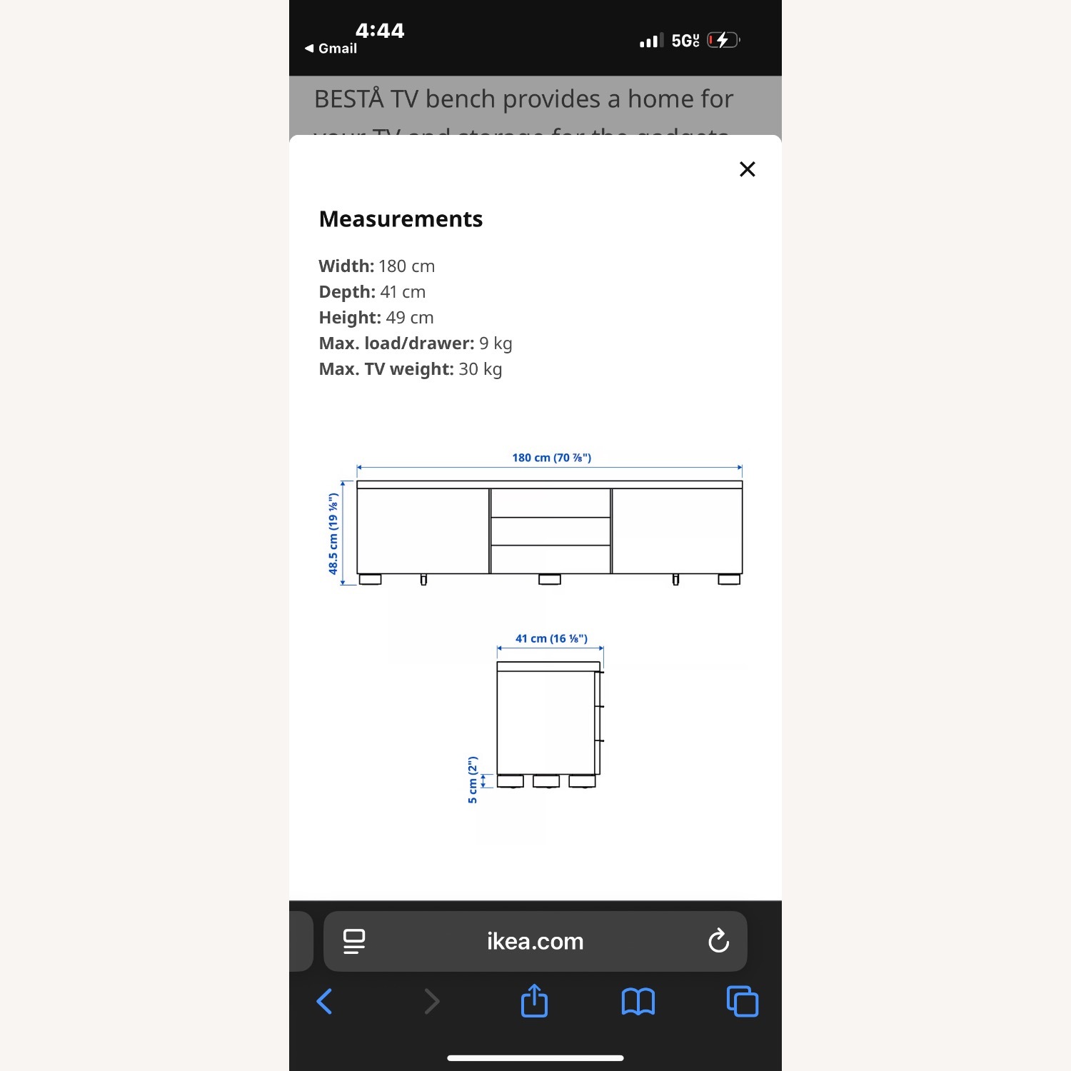 IKEA BESTÅ Media Console - image-3