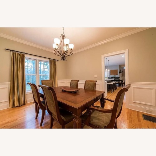 Used Ethan Allen Goodwin Dining Table + 6 Chairs  for sale on AptDeco