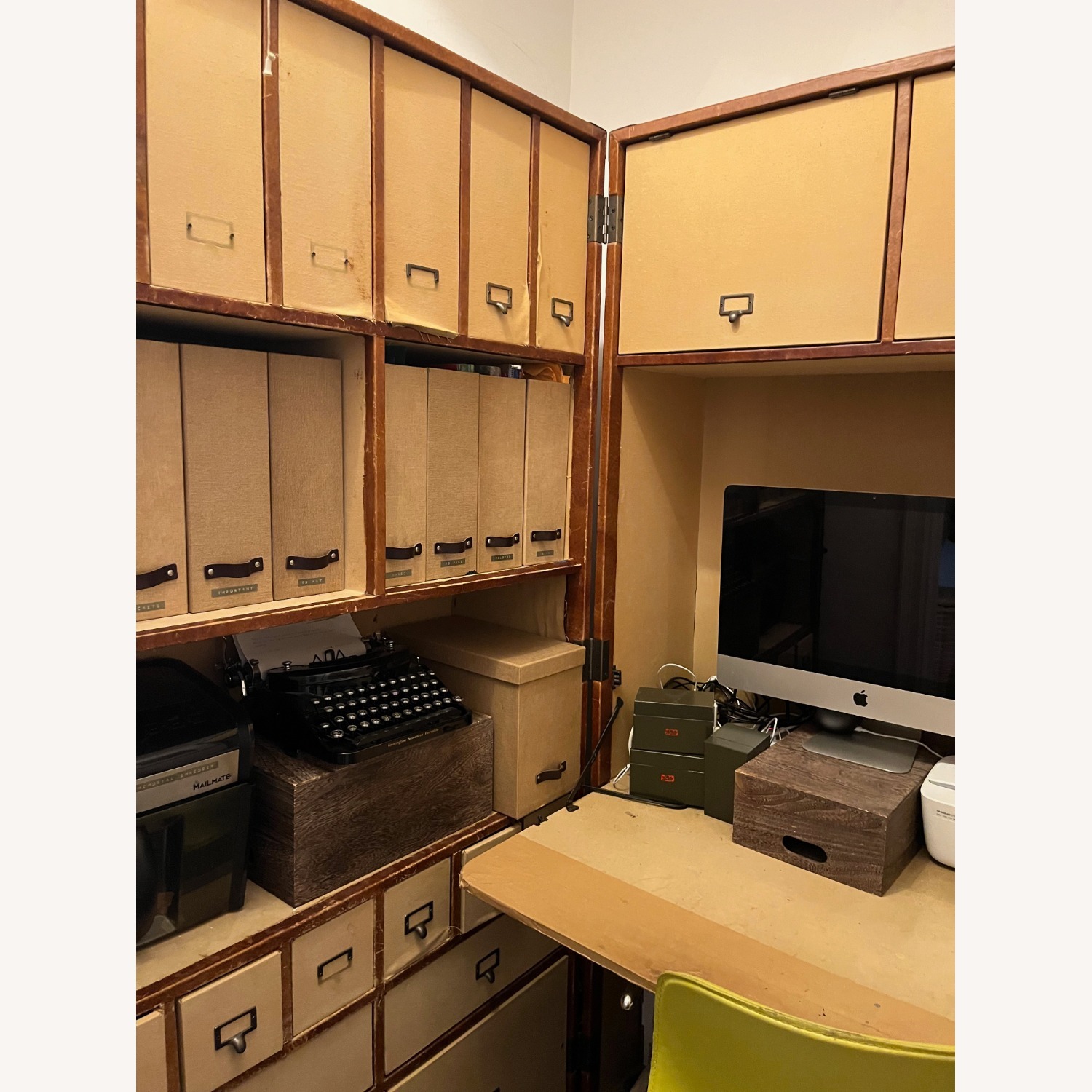 Restoration Hardware Steamer Trunk Desk Secretary - image-5