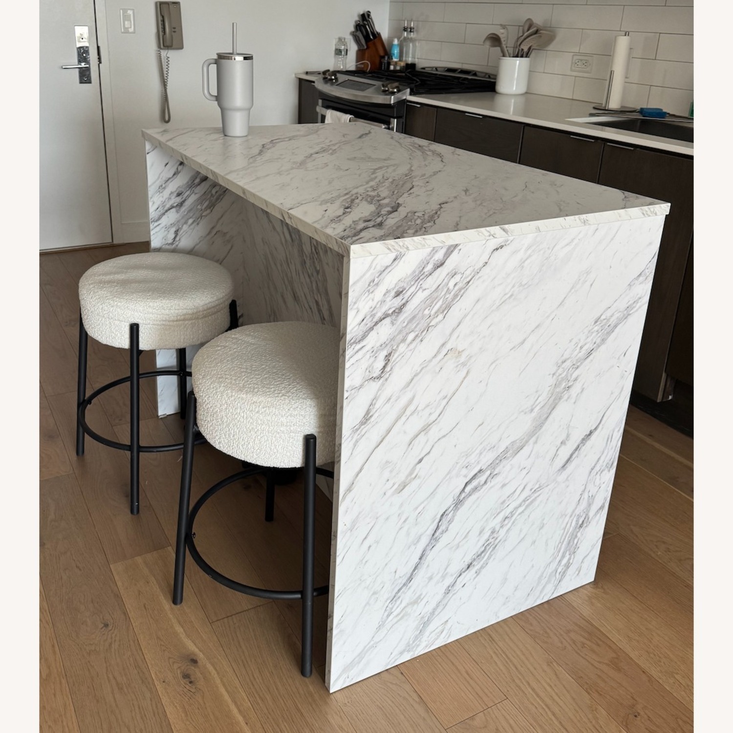 Amazon Dolonm Round Counter Bar Stools Set of 2 - image-1