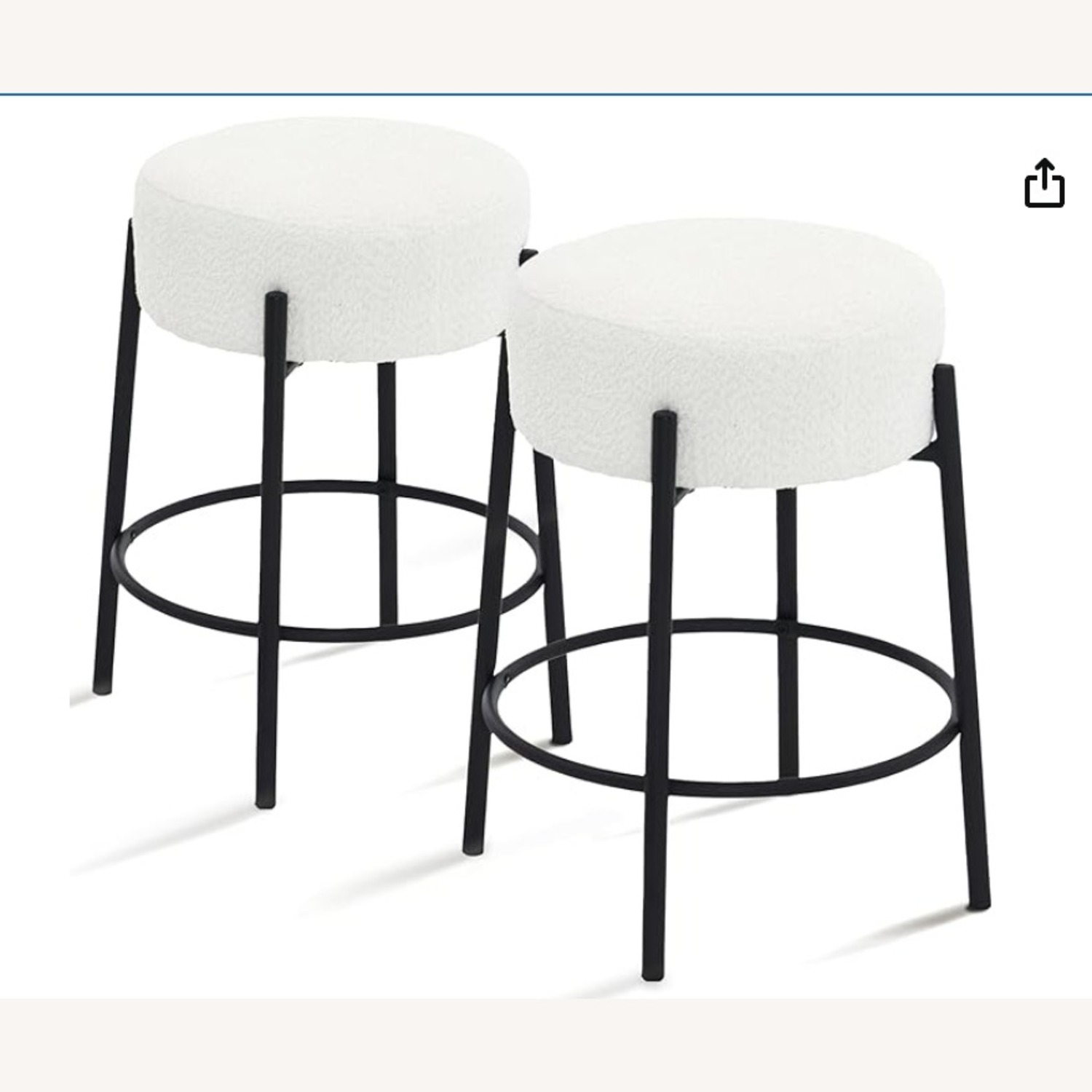 Amazon Dolonm Round Counter Bar Stools Set of 2 - image-3