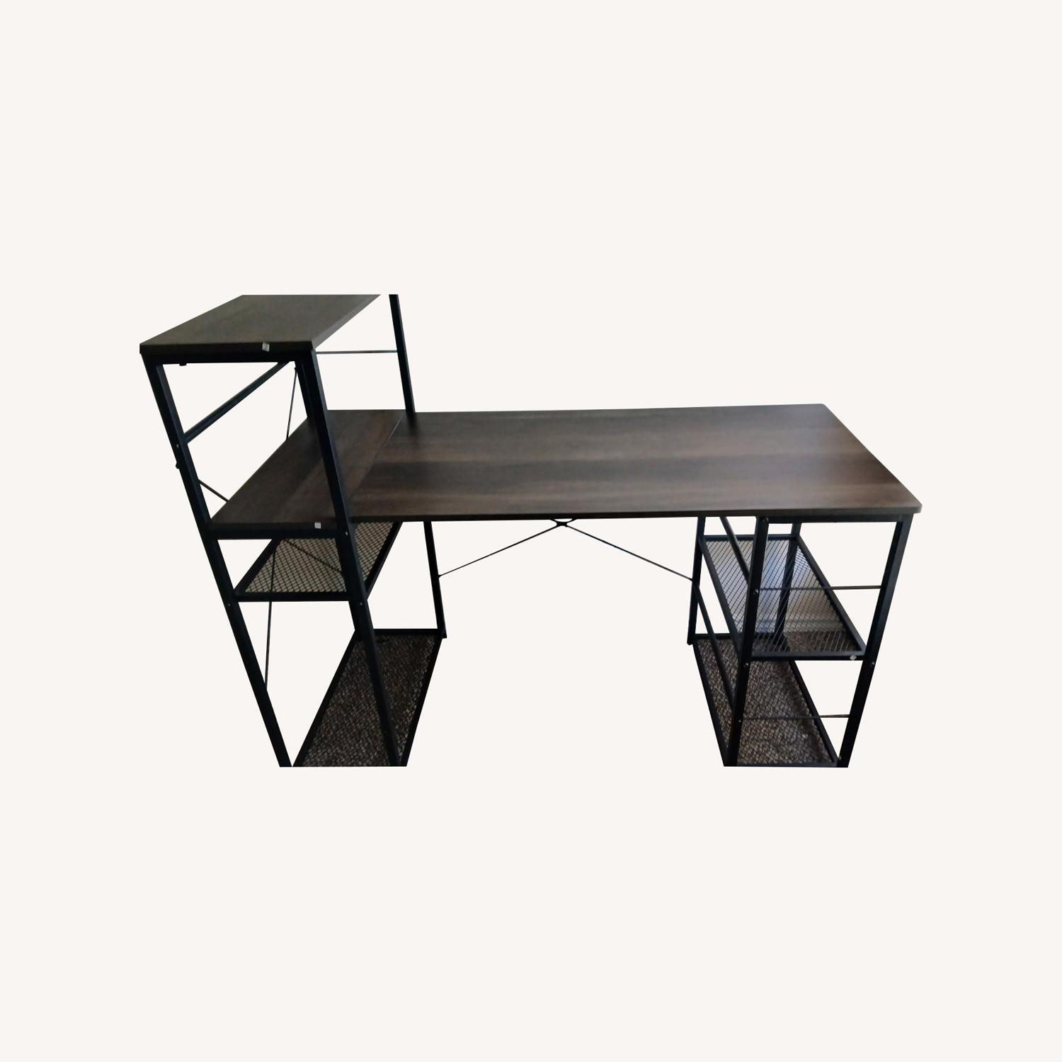 PayLessHere Writing Bookshelf, Simple Modern Study Desk - image-6