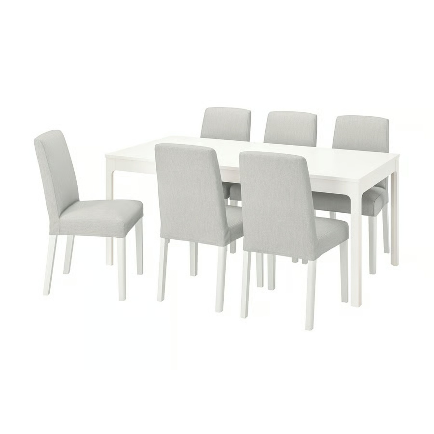 IKEA Extendable Dining Set with 6 Chairs - image-0