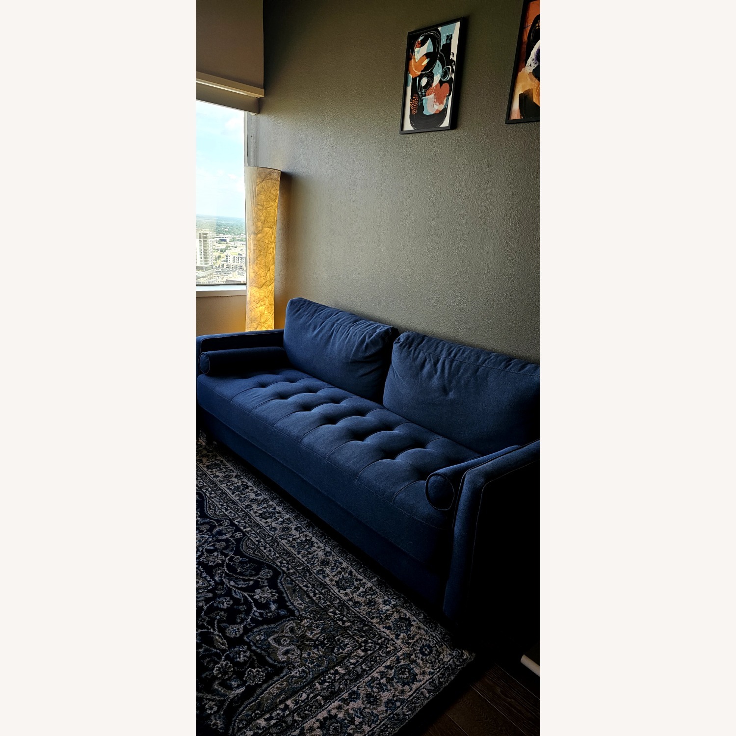 Mercury Row 3 Seater Couch + Ottoman - image-5