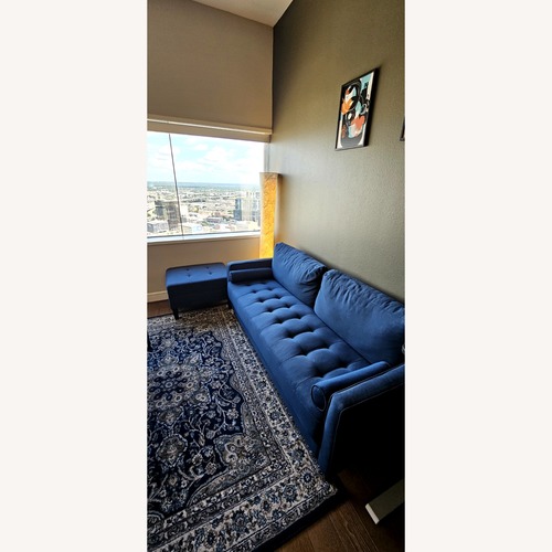 Used Mercury Row 3 Seater Couch + Ottoman for sale on AptDeco