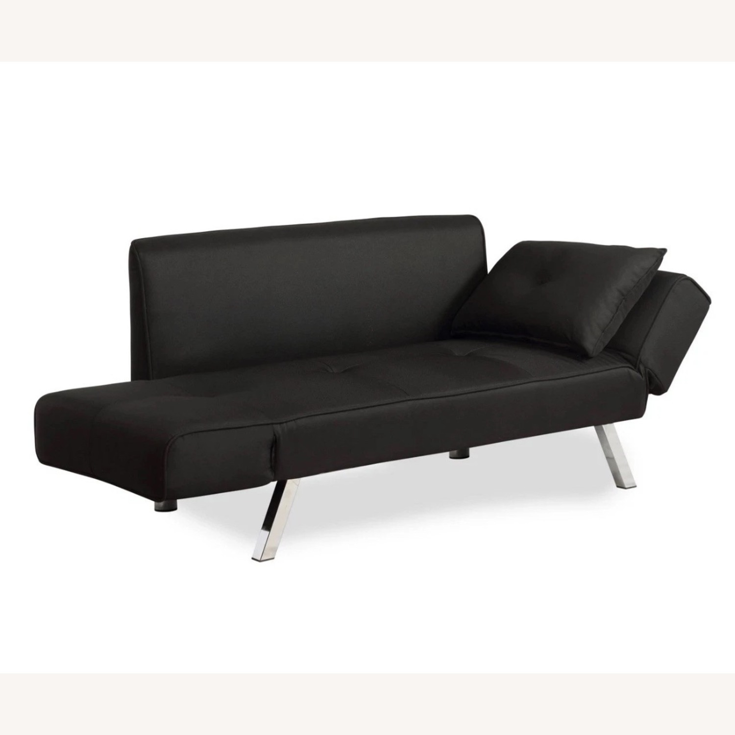 Serta Morgan Black Convertible Sofa - image-2