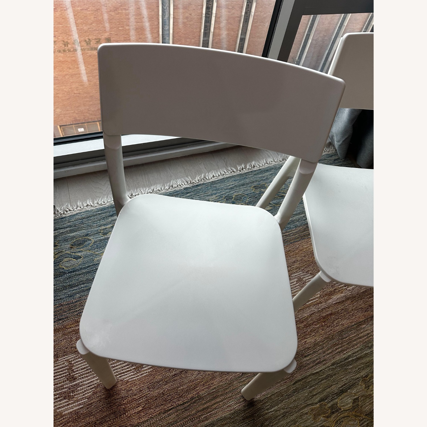 IKEA JANINGE White Dining Chairs - AptDeco
