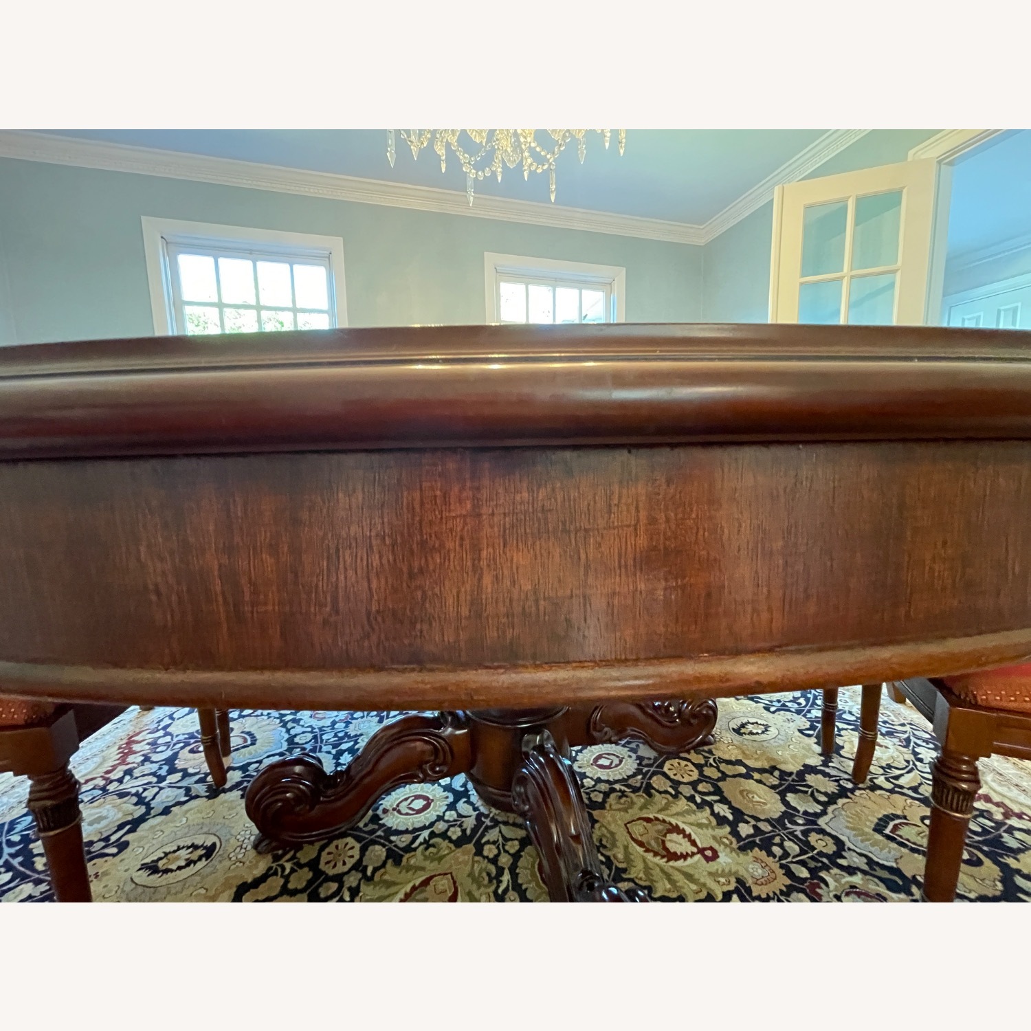 Round Mahoghany Formal Dining Table - image-7