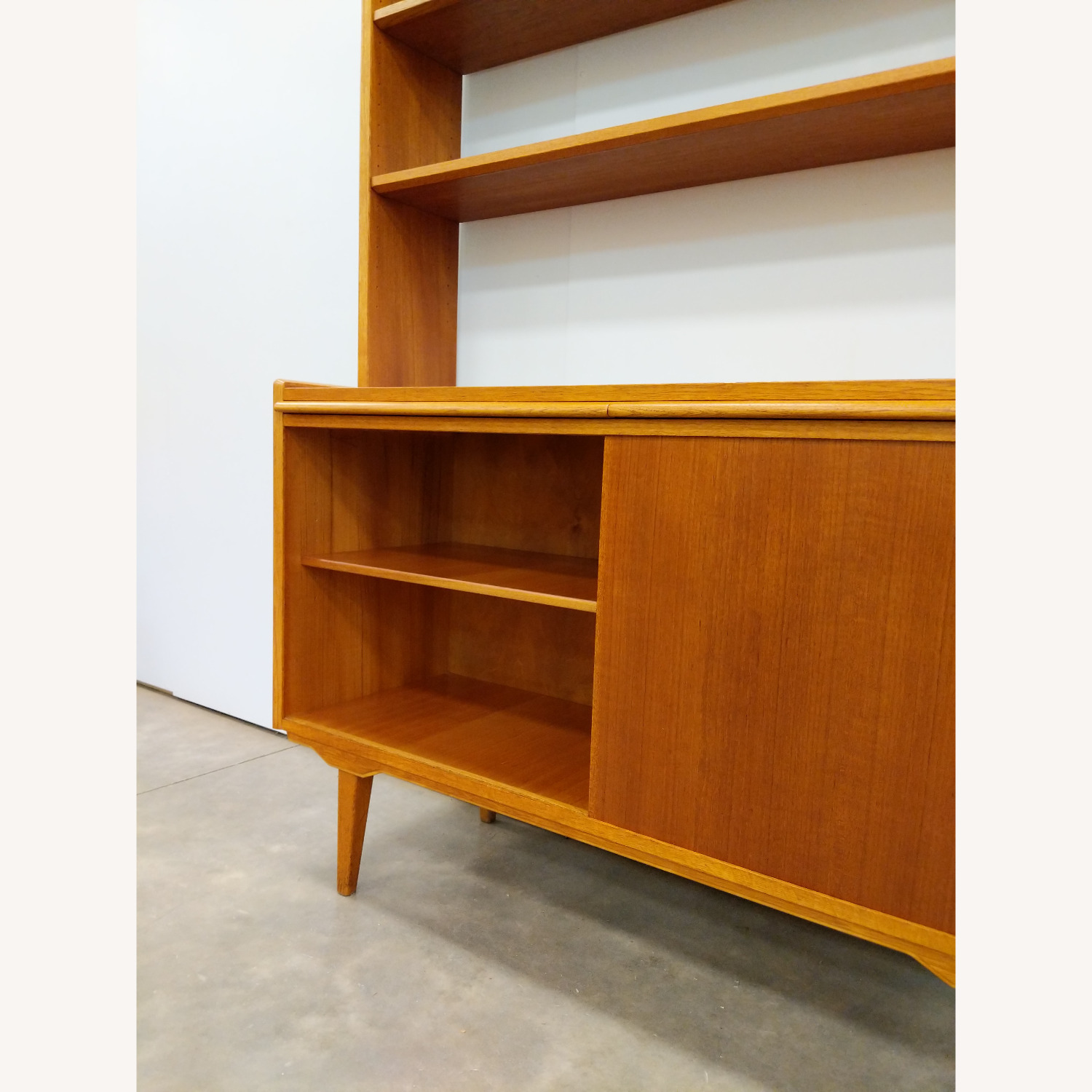Vintage Danish Modern Teak Sideboard / Desk - image-4