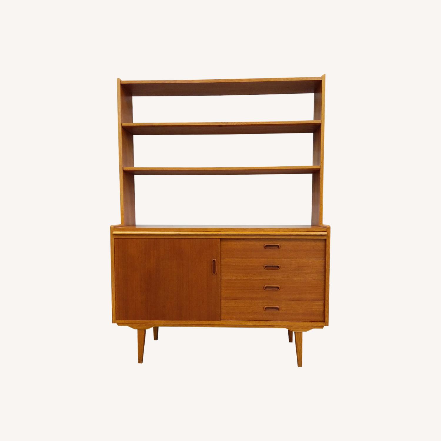 Vintage Danish Modern Teak Sideboard / Desk - image-0