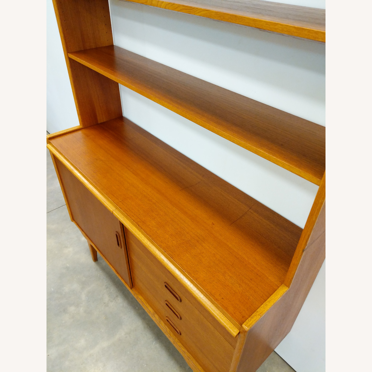 Vintage Danish Modern Teak Sideboard / Desk - image-7