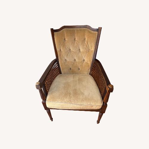 Used Vintage Cane Back Accent Chair for sale on AptDeco