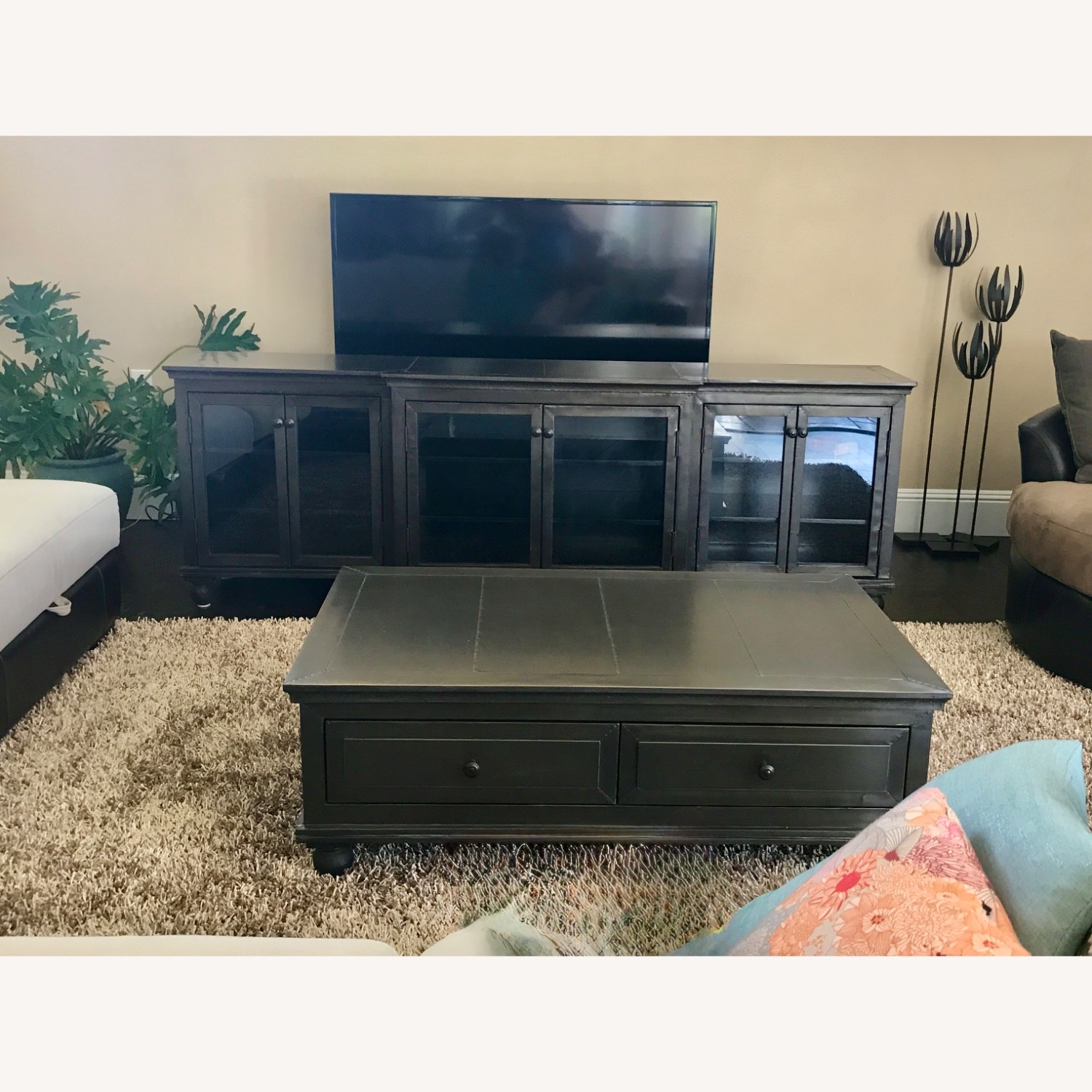 Restoration Hardware Annecy Metal Wrapped Media Console - image-1