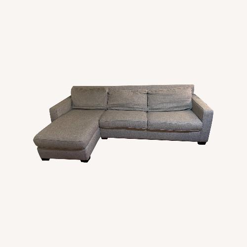 Used West Elm Henry Sleeper Sofa Sectional with Storage Chaise for sale on AptDeco