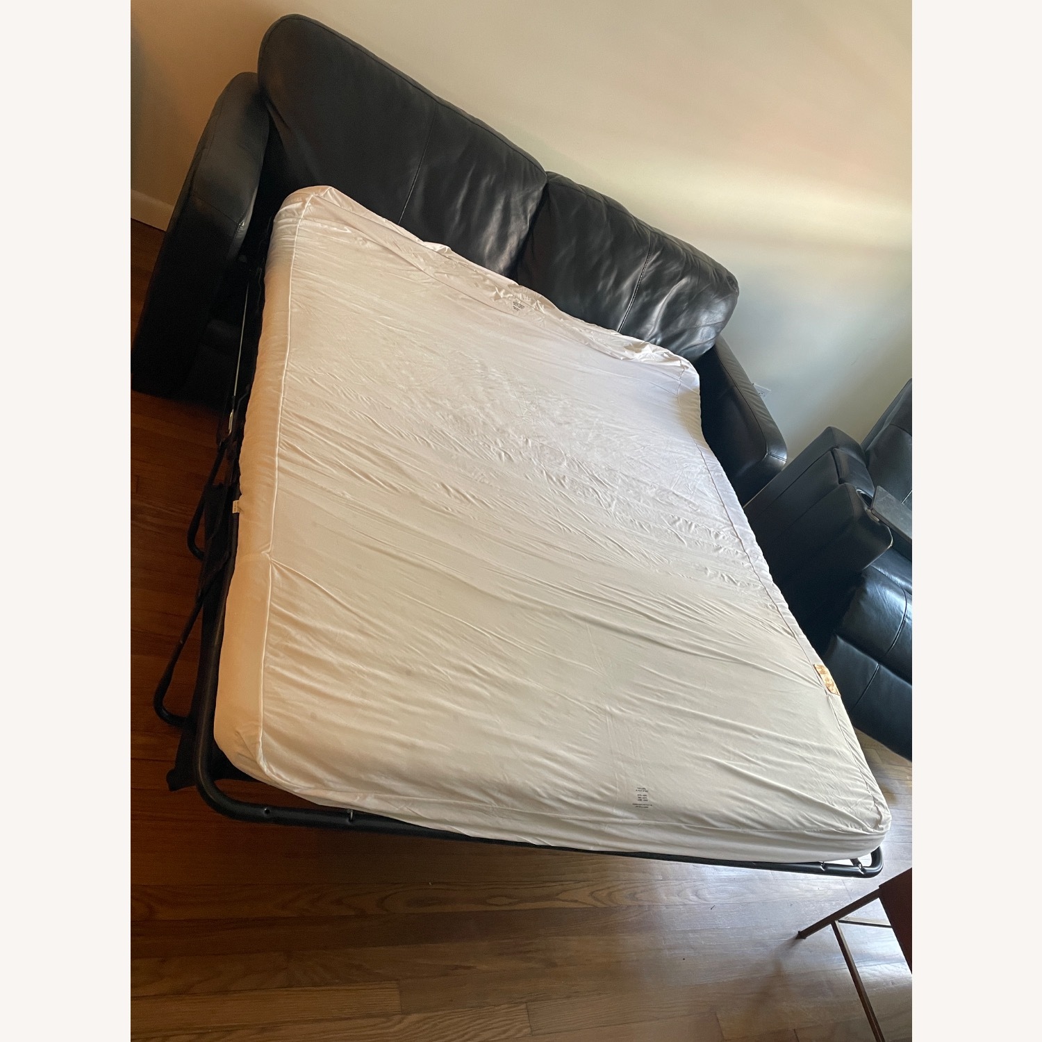 Raymour & Flanigan Leather Like Sleeper Sofa - image-2