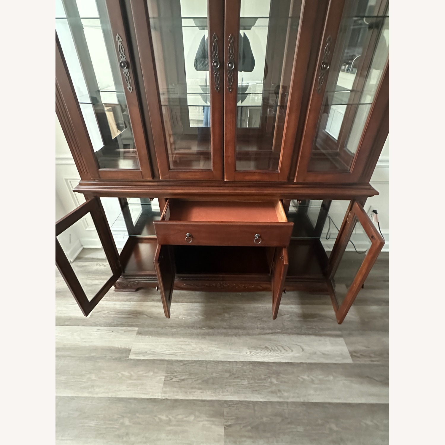 Norwich Dark Cherry Buffet with Hutch - image-6