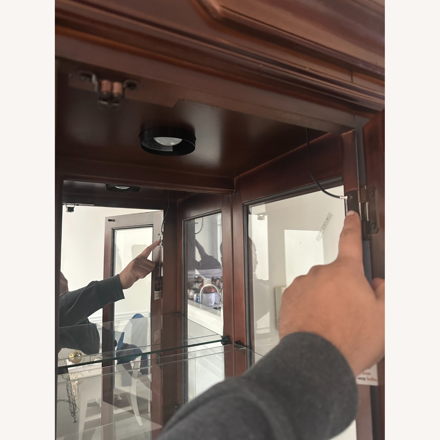 Norwich Dark Cherry Buffet with Hutch - image-11