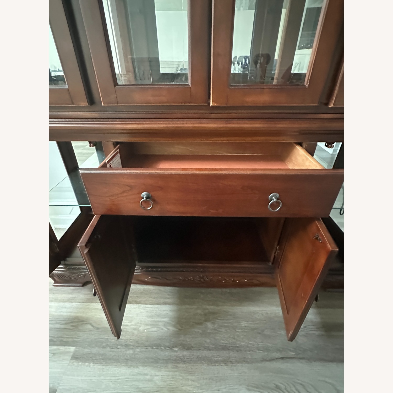 Norwich Dark Cherry Buffet with Hutch - image-7