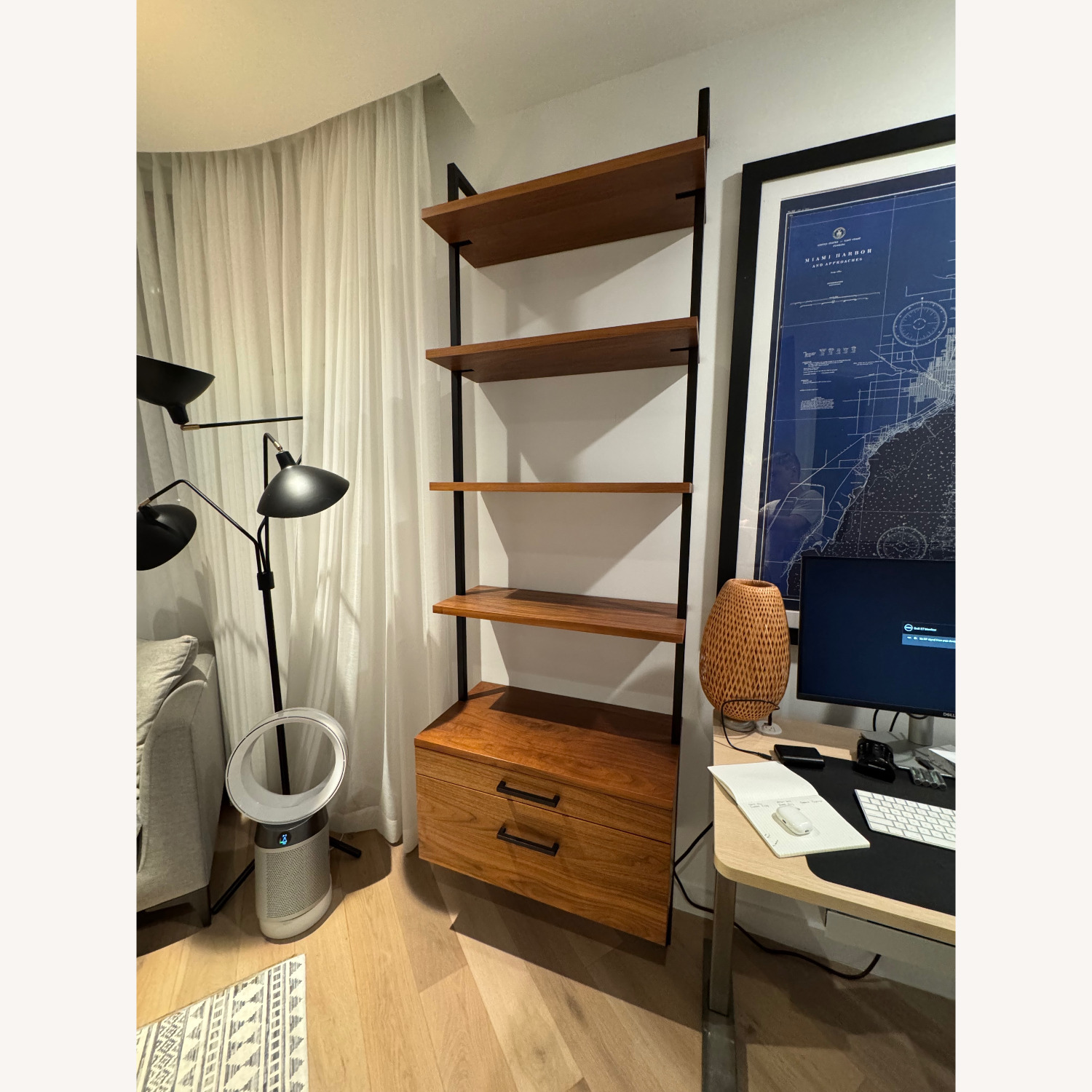 CB2 Helix 96" Bookcase with Drawers - image-1