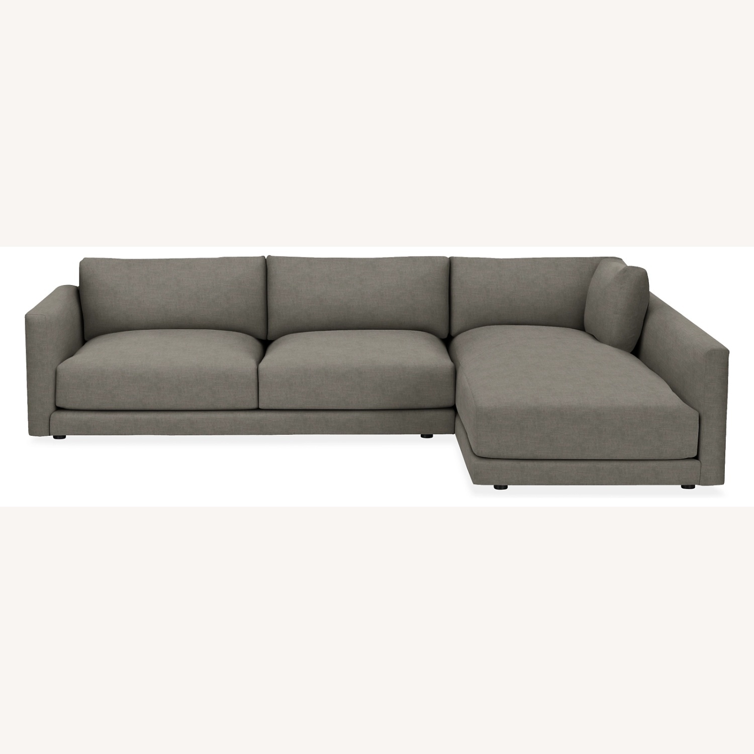 Room & Board Clemens Sectional Gray Fabric 125 inch - image-6