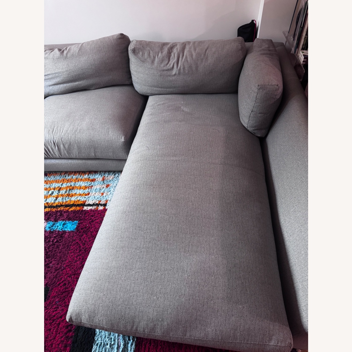 Room & Board Clemens Sectional Gray Fabric 125 inch - image-2